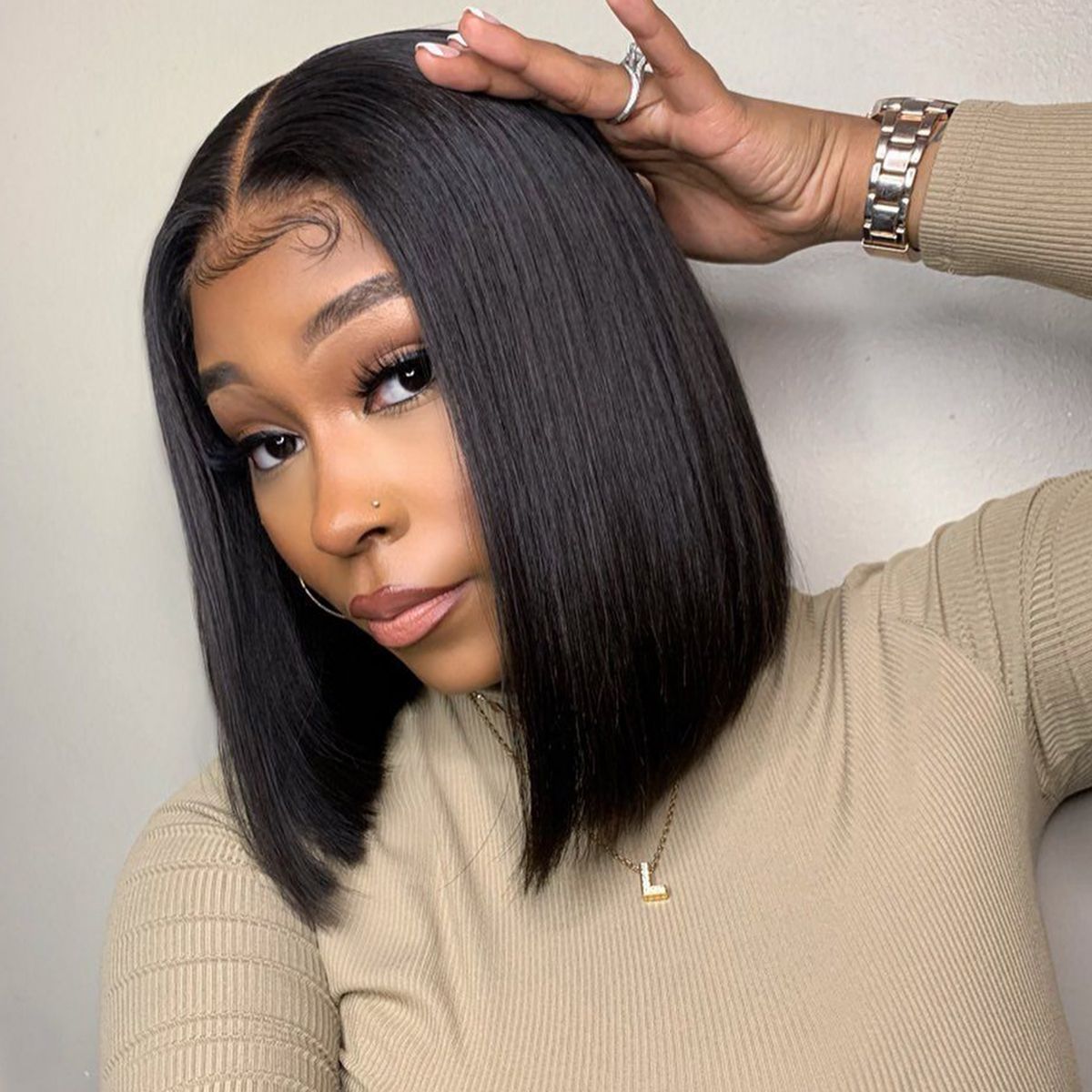 Uglam 4x4 Lace Closure Straight Bob Wig